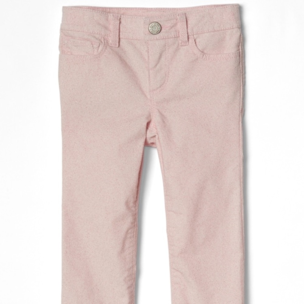 Baby Gap Pink Glitter Cord Skinny Jeans